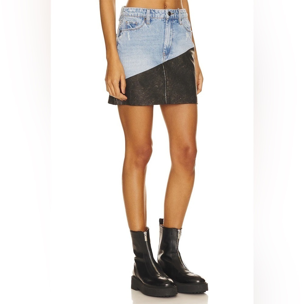 NWT BLANKNYC Denim Midi Skirt, Born to Ride, Size 25